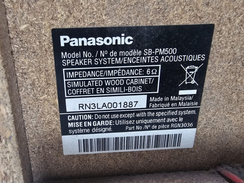 Minicomponente Panasonic Estéreo Reproductor De Cd Sc-pm500 Negro 40 W