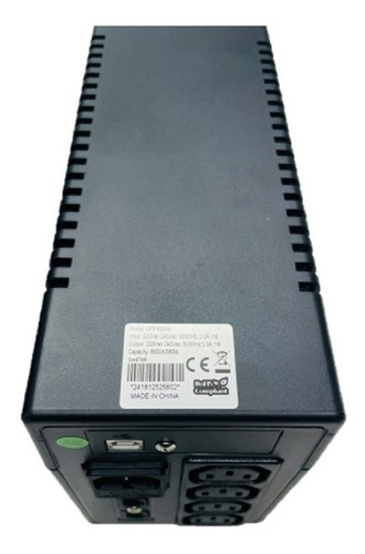 Imagen 4 de 7 de Ups 650va 360w 4 Salidas Iec320-c13 Con Pantalla / Diacon