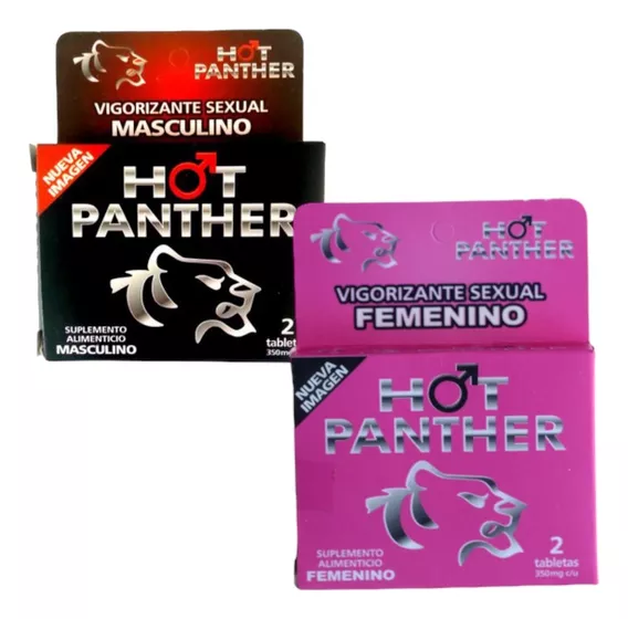 4 Hot Panther Pill Estimulante Femenino Hombre Vigorizante