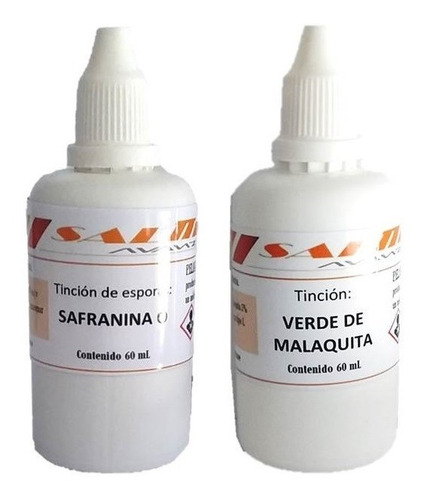 Kit Tinción De Esporas X 60 Ml C/u - Salttech