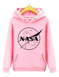 moletom nasa rosa