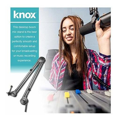 Knox Gear - Soporte De Estudio Para Micrófono Profesional P