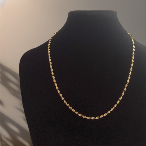 Cadena Singapur Delgada Collar 2mm 45cm Oro Laminado 18k Dorado