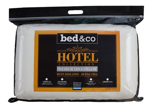 Imagen 1 de 6 de Almohada Inteligente Viscoelastica Hotel Bed&co 65x39cm