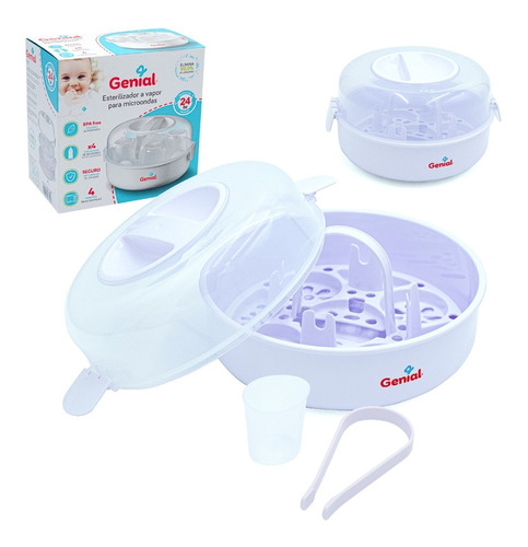 Esterilizador De Teteros Microondas Vaporizador Biberon Bebe