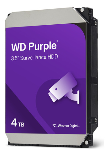 Disco Duro Interno Western Digital 4tb Purple 3.5 Sata Violeta