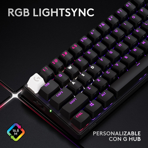 Teclado Inalámbrico Logitech G Pro X 60 Lightspeed Negro