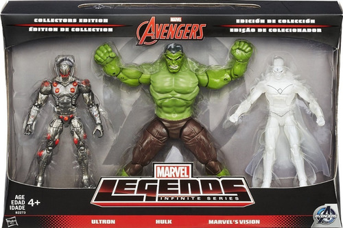 Marvel Legends Ultron Hulk Vision 3 Pack Exclusivo De Target (Usado)
