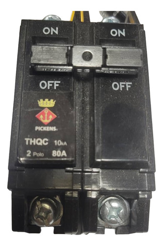 Breaker Superficial 2x80 Amp Thqc Pickens 2 Años De Garantia