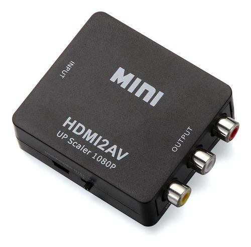 Mini Hdmi A Rca Av 1080p Para Tv Hd Cvbs Compuesto