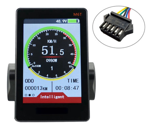 Medidor De Pantalla Lcd Para Bicicleta Eléctrica M6t, 24 V-6