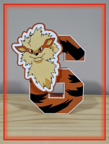 Letras 3d Personalizadas P/candy Bar - Modelo Pokémon