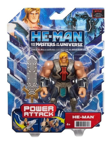 Boneco Articulado - He-man - Power Attack - 14 Cm - Mattel