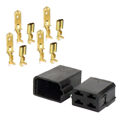Conector 4 Vias Encaixe Pacote Com 10 Pares - Permak 35/a