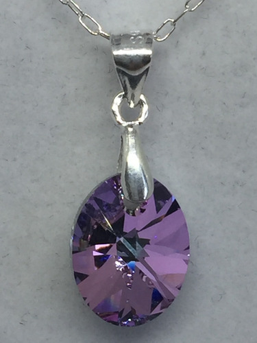 Collar Oval Vitrail Light, Made With Swarovski