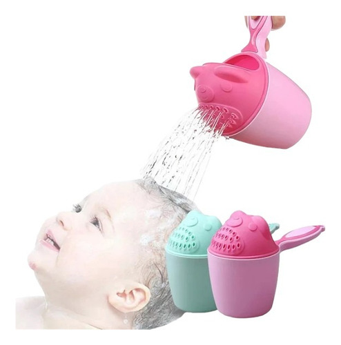 Jarro Pote Botella Regadera Ducha Para Baño De Bebé