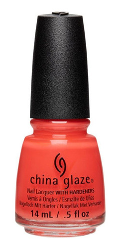 Esmalte De Uñas China Glaze Tis Sea-sun Rojo Anaranjado 14ml