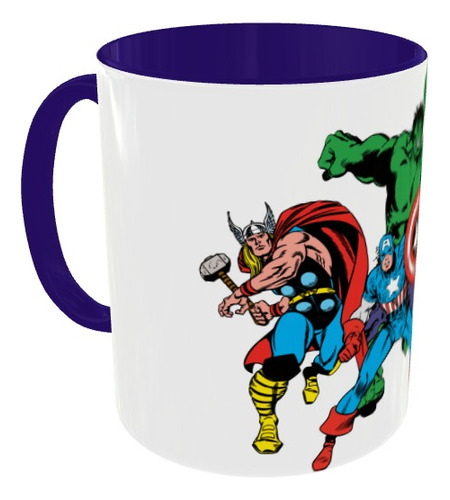 Mugs Avengers Retro Vintage Pocillo Series Geeks And Gamers 