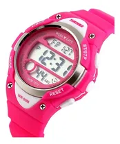 Comprar Reloj De Niña Deportivo Color Rosa Resistente Al Agua Alarma