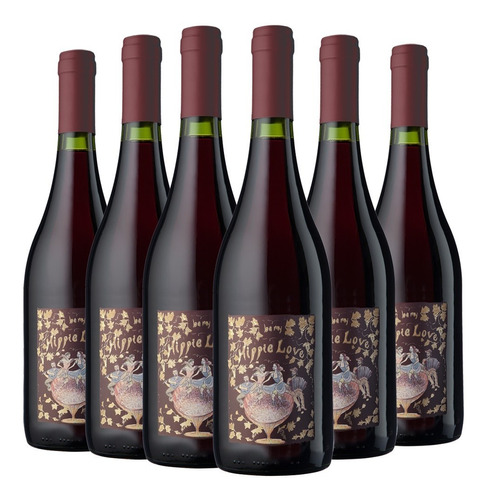 Vino Animal Hippie Love Tinto 750ml X6 Distribución Oficial!