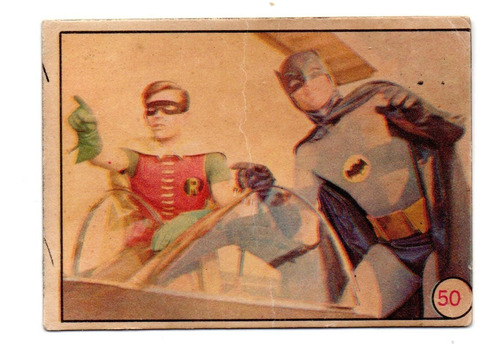 Figurita Tarjeton Batman Batrisas Nº 50 - Año 1967