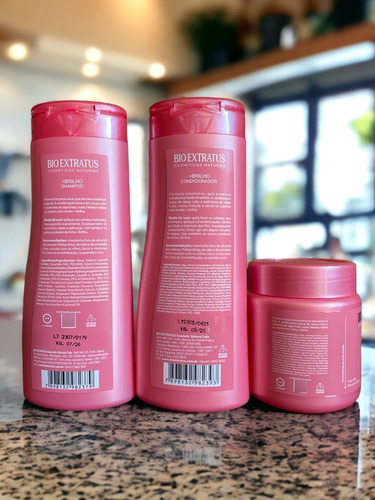Kit Bio Extratus 1shampoo 1 Con 1 Mas Hid Mais Brilho 250 Ml
