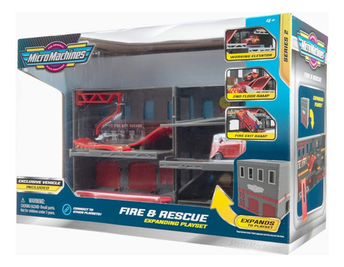 Micromachines Fire & Rescue Juego De Vehículos Exclusivos