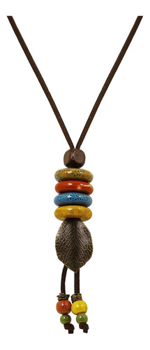 Minachi Hippie Boho Cuentas Coloridas Hoja De La Suerte Coll