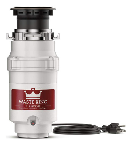 Triturador De Lixo Waste King L-1001 1/2 Hp Com Cabo De Alim