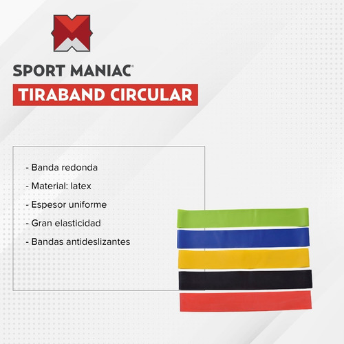 Imagen 4 de 5 de Kit Colchoneta + Soga Saltar + Tiraband Sport Maniac