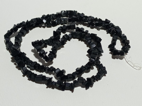 Tiras Escallas Obsidiana Negra 80/90cm Aprox