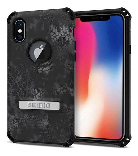 Seidio Basic - Funda De Transporte Para iPhone X, Negro