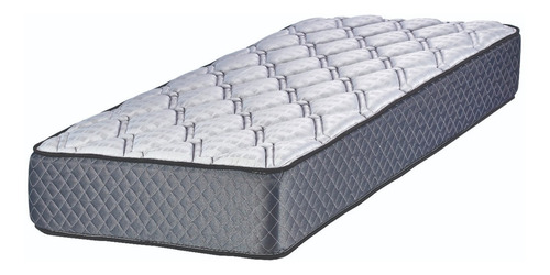 Colchón 1 plaza de resortes Suavestar Superstar blanco y marrón - 80cm x 190cm x 25cm