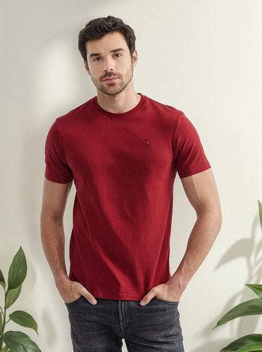 Camiseta Hombre Slim Chevignon 641f040 Rojo