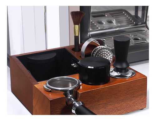Organizador De Madera Espresso Tamping Station Para Hotel