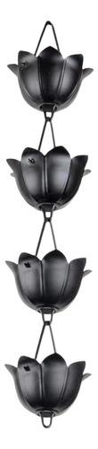 Cadena De Lotus Para Canalones, Colectores, Copas Negro