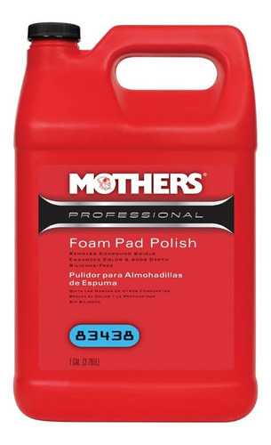 Mothers Foampad Polish / Pulidor Fino G Color Blanco