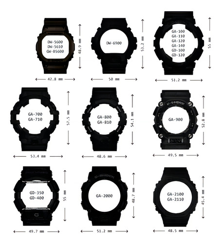 Reloj Casio G-shock Gm-b2100bd-1a Original E-watch Color de la correa Acero Color del bisel Negro Color del fondo Negro