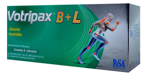 Votripax B+l Solución 100/50/10/2 Mg, 5 Ampolletas (1) 1 Ml + 5 Ampolletas (2) 1 Ml + 5 Jeringas