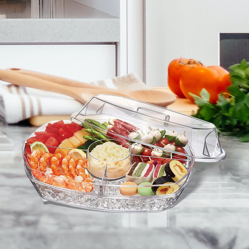 Bufê De Comida Fria Cozinha De Servir Transparente Comida
