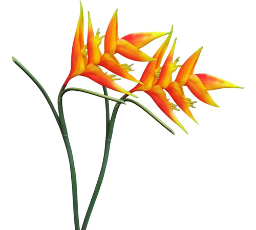 Xizhi Paquete De 2 Flores Artificiales De Tallo De Heliconia