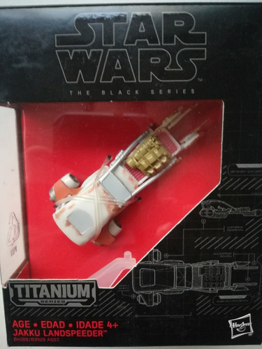 Nave Star Wars Hasbro Black S Titanium Jakku Lands Fig #19