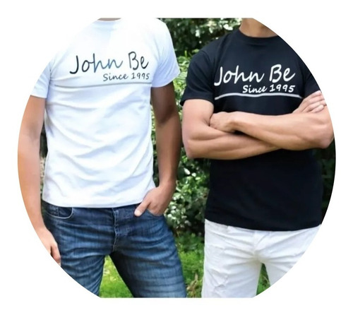 Pack X2 Remeras John Be. Hombre Con Reflex Envio A Domicilio