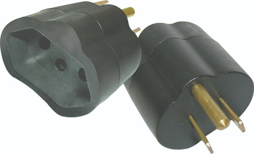 Pino Adaptador Reverso 2p+t Pto 15a Cx Com 50 Pçs