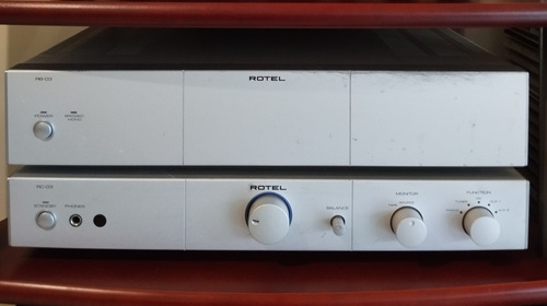 Power Amplificador Stereo Rotel Rb-03 Preamplificador Rc-03 