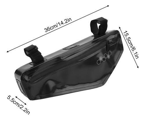Funda Frame Bag Impermeable De Gran Capacidad Para Bicicleta