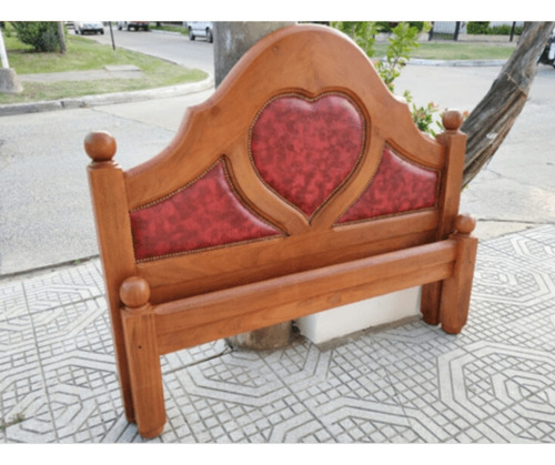 Imagen 6 de 6 de Cama Reforzada De Algarrobo 2 Plazas. Flor Delice