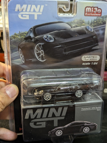Mini Gt 1:64 Porsche 911 Gt3 Touring Negro Carro Deportivo