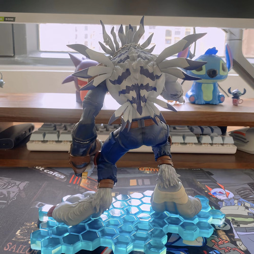Figura De Anime Garurumon De Digimon Adventure, Modelo Giant
