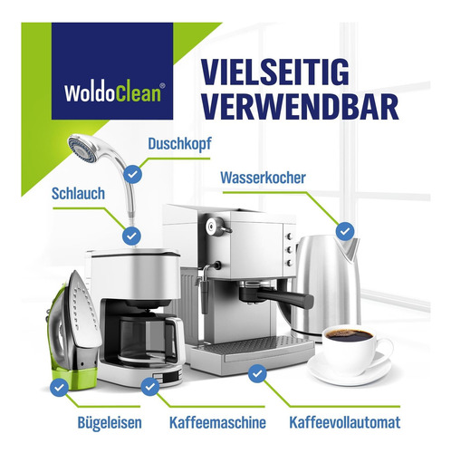 Tabletas De Descaler De Woldoclean Para Cafetera Y Hervidor